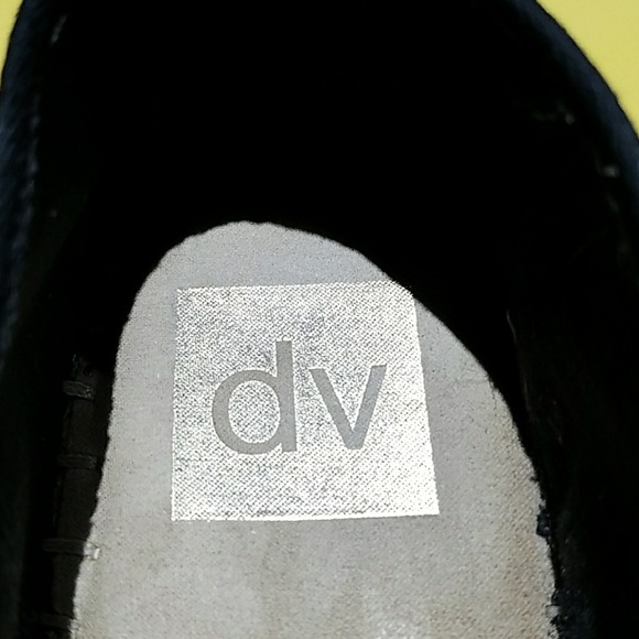 Dolce Vita blue striped Espadrilles Slip Ons Casual Coastal Nautical Beach - Picture 7 of 8